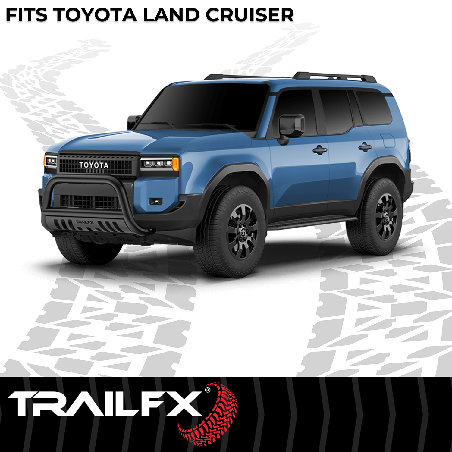 TrailFX B0046T 3 Inch Diameter, Powder Coated, Titanium Black, Steel - Image 2