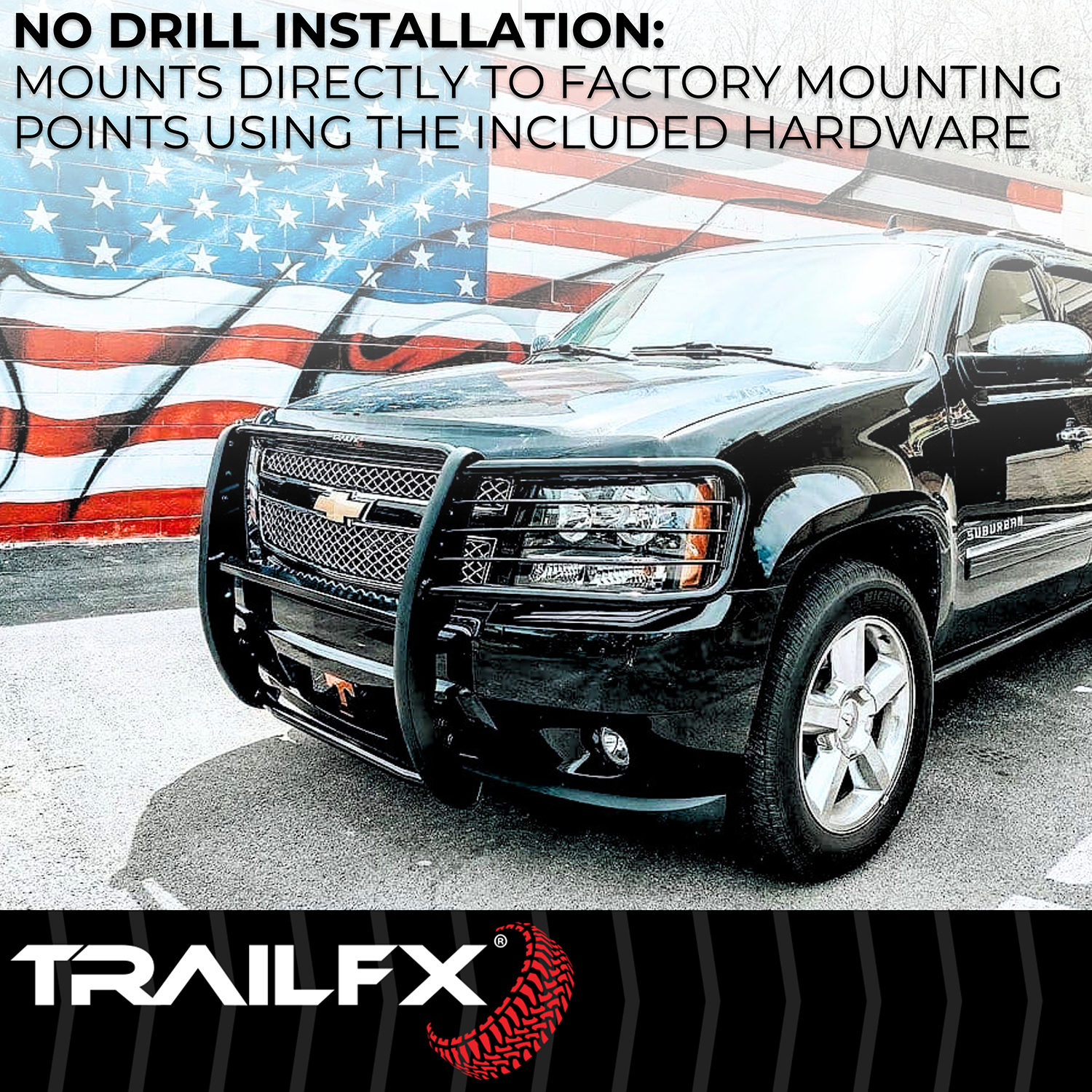 TrailFX E0047T 1-Piece, Black Textured Powder Coated, Steel - Image 5