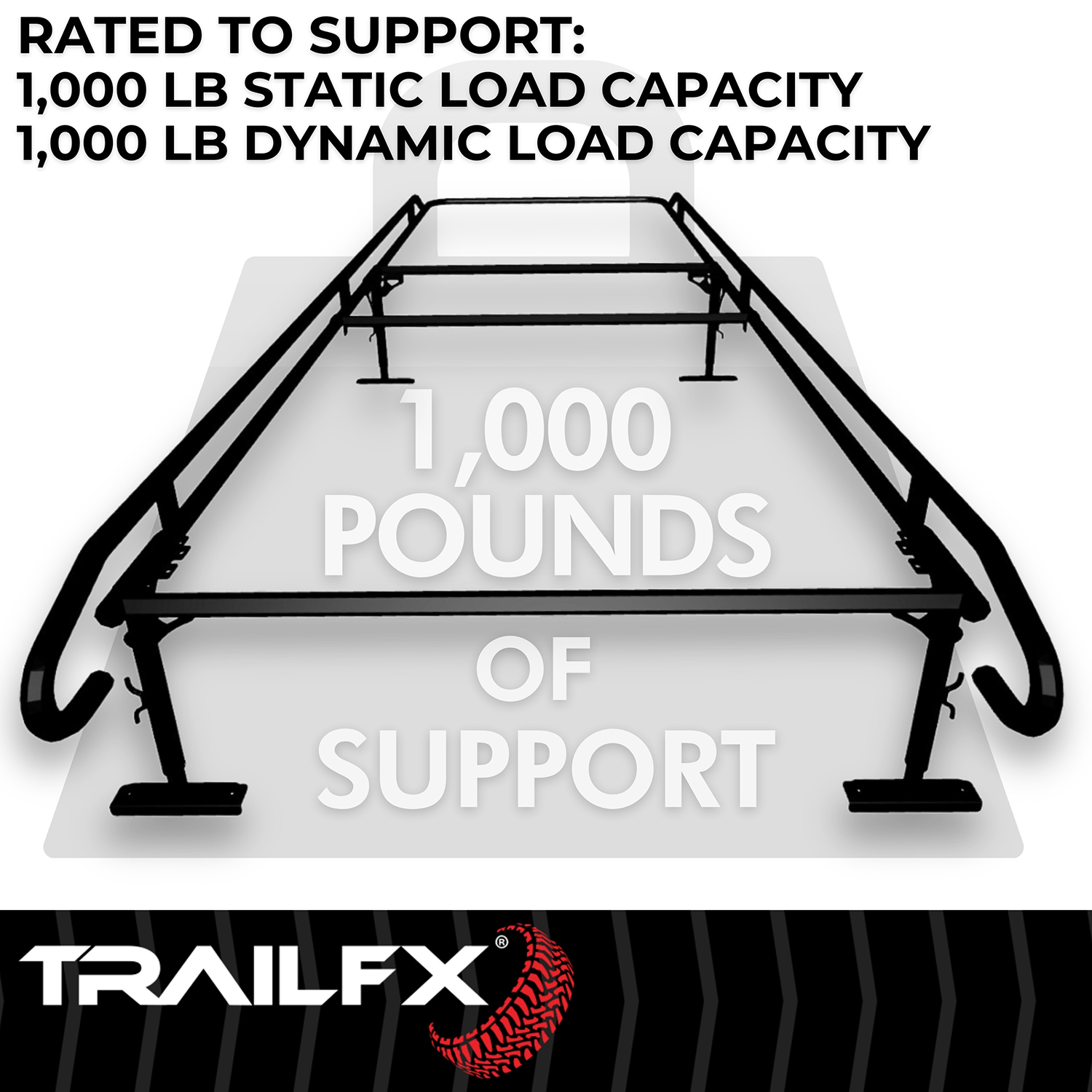 TrailFX FCLR008B Powder Coated, Black, Steel - Image 7