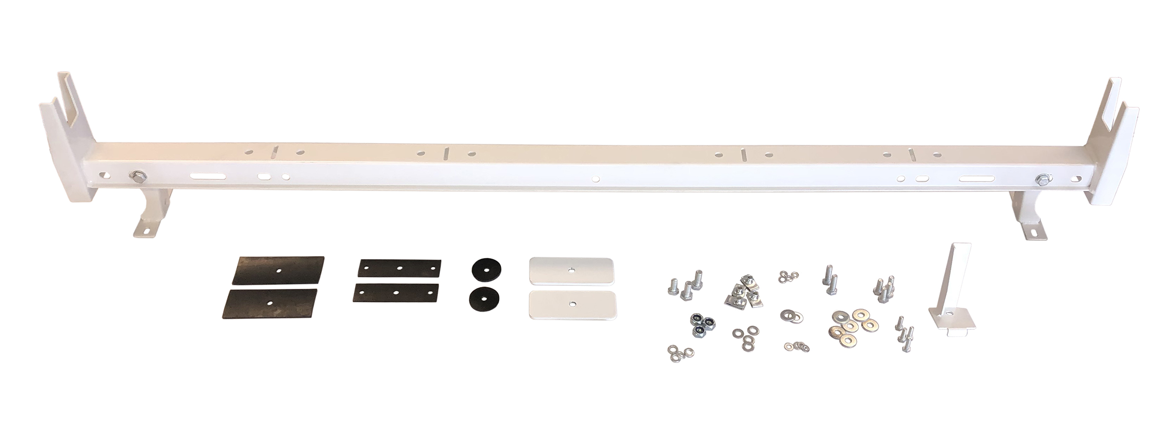 TrailFX FCLR007W Trail FX Universal Van Rack Without Gutters Powder Coated White Steel Adds 250 P