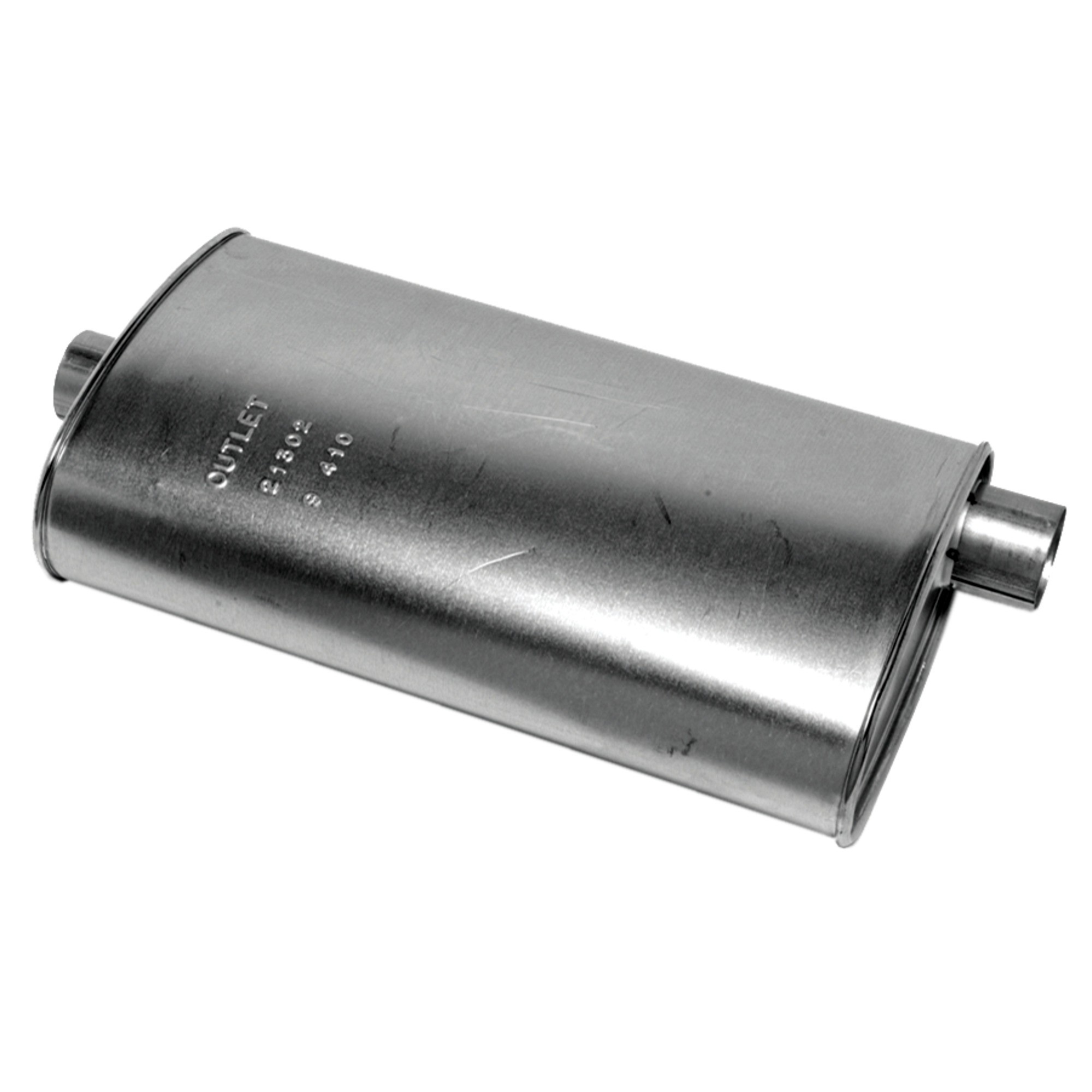 Walker 21302 Quiet-Flow SS Direct Fit Exhaust Muffler 2.5" Inlet (ID) 2.25" Outlet (ID)