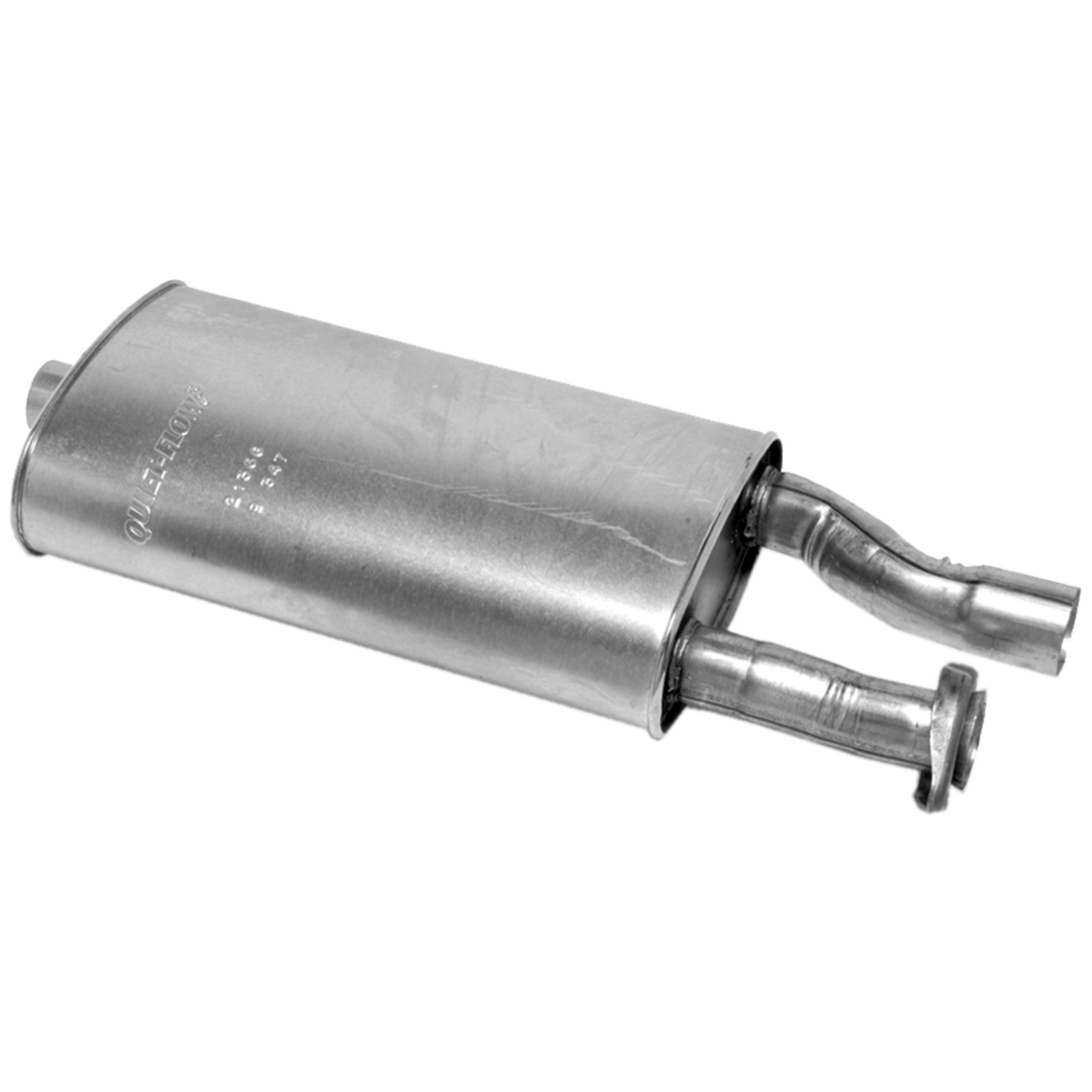 Walker 21366 Quiet-Flow SS Direct Fit Exhaust Muffler 2.5" Inlet (ID) 2.5" Outlet (OD)