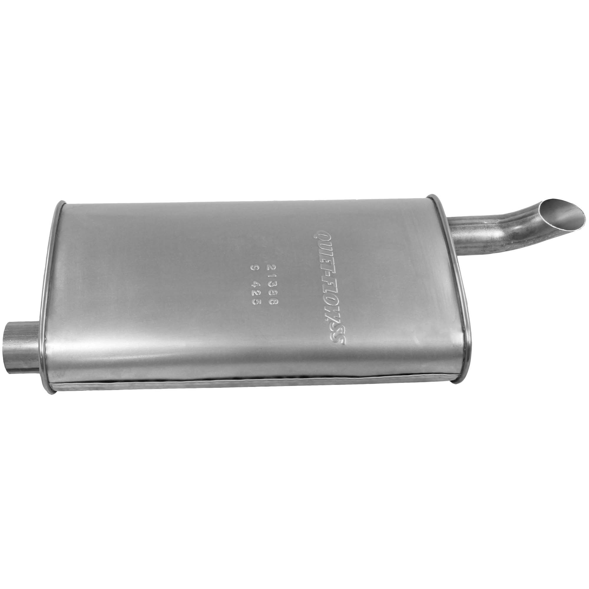 Walker 21386 Quiet-Flow SS Direct Fit Exhaust Muffler 2.25" Inlet (ID) 2.5" Outlet (OD)