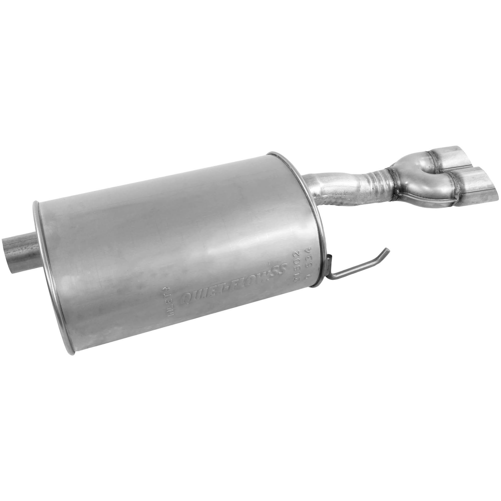 Walker 21502 Quiet-Flow SS Direct Fit Exhaust Muffler 2" Inlet (OD) 2.25" Outlet (OD)