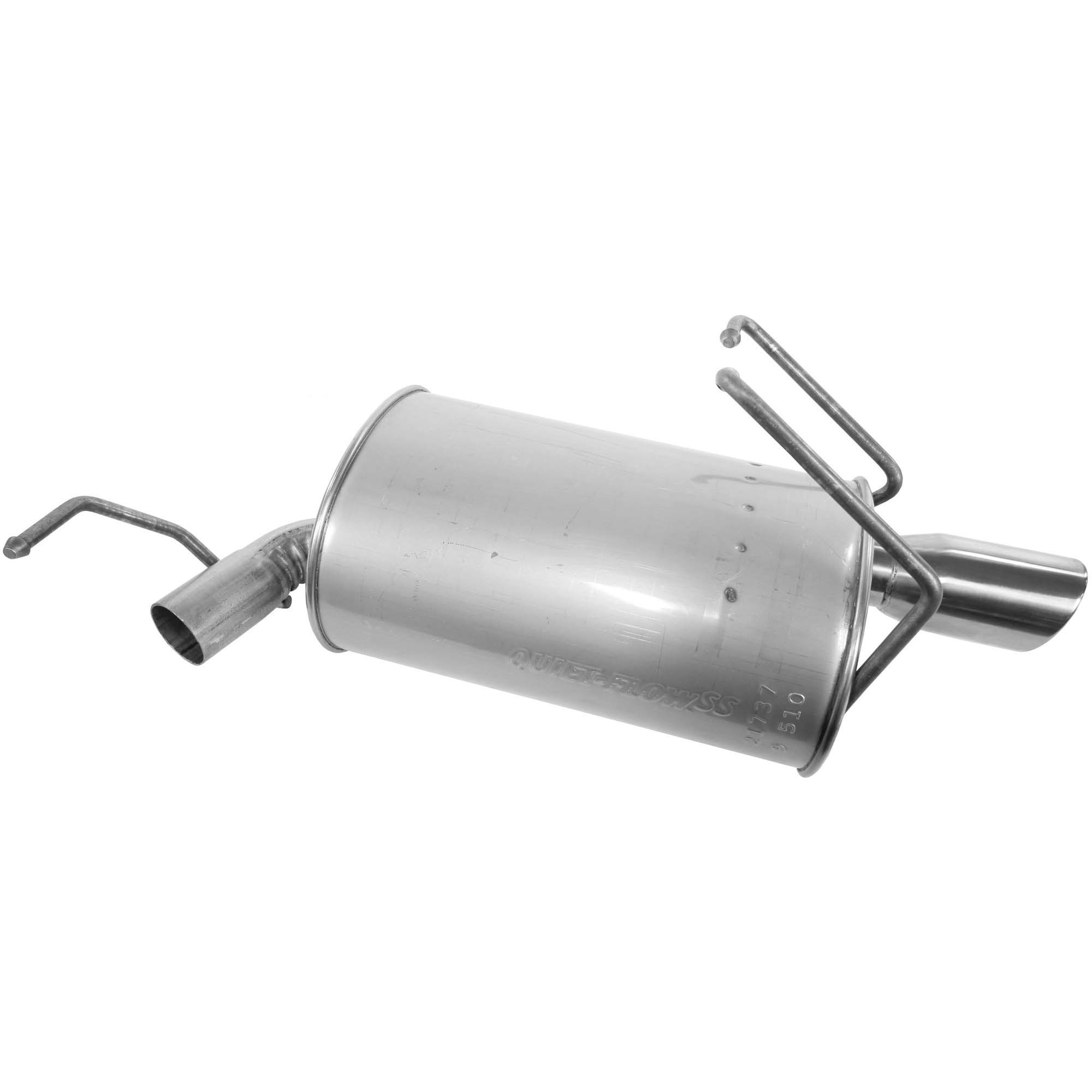 Walker 21737 Quiet-Flow SS Direct Fit Exhaust Muffler 2" Inlet (ID) 2.5" Outlet (OD)