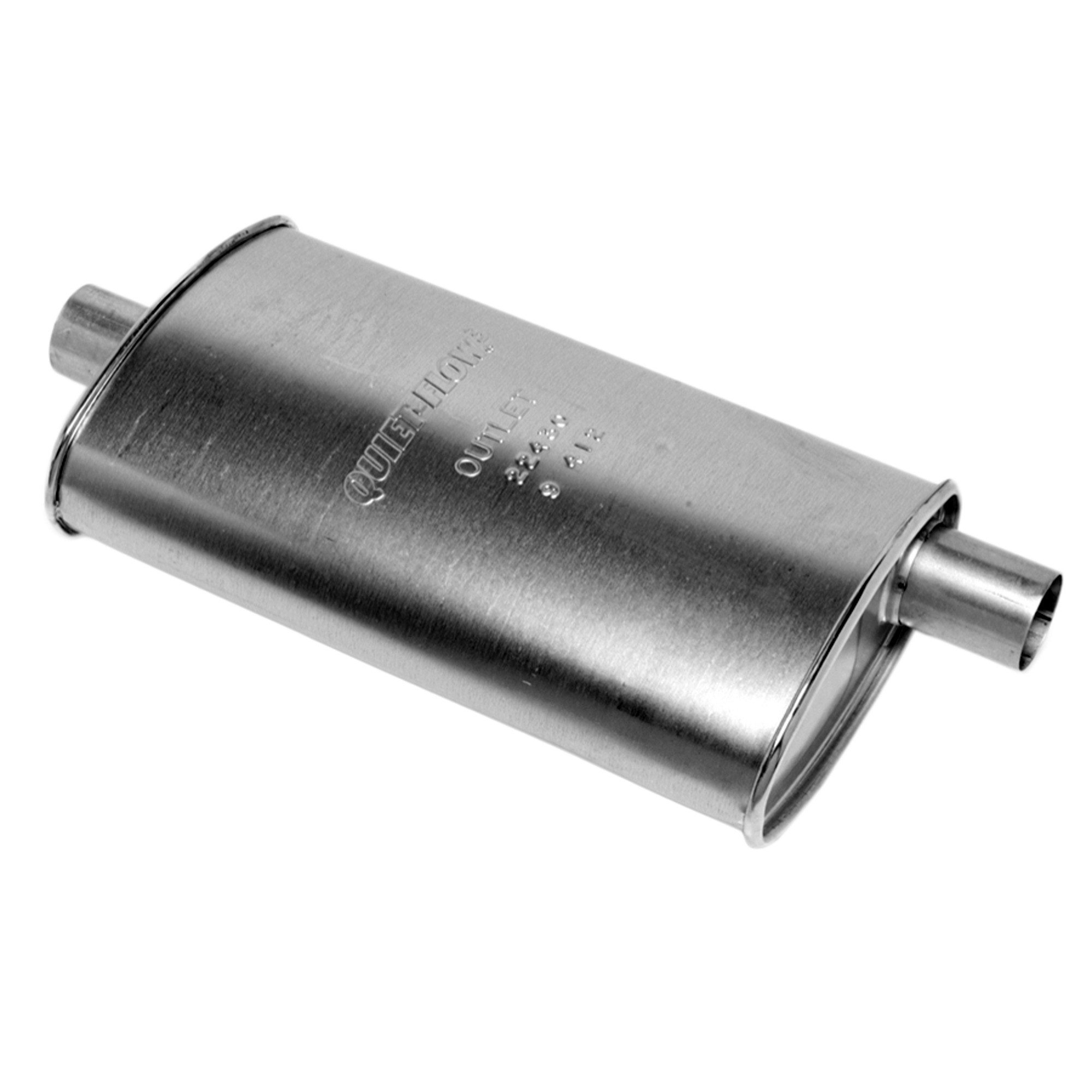 Walker 22430 Quiet-Flow SS Direct Fit Exhaust Muffler 2" Inlet (ID) 2" Outlet (OD)
