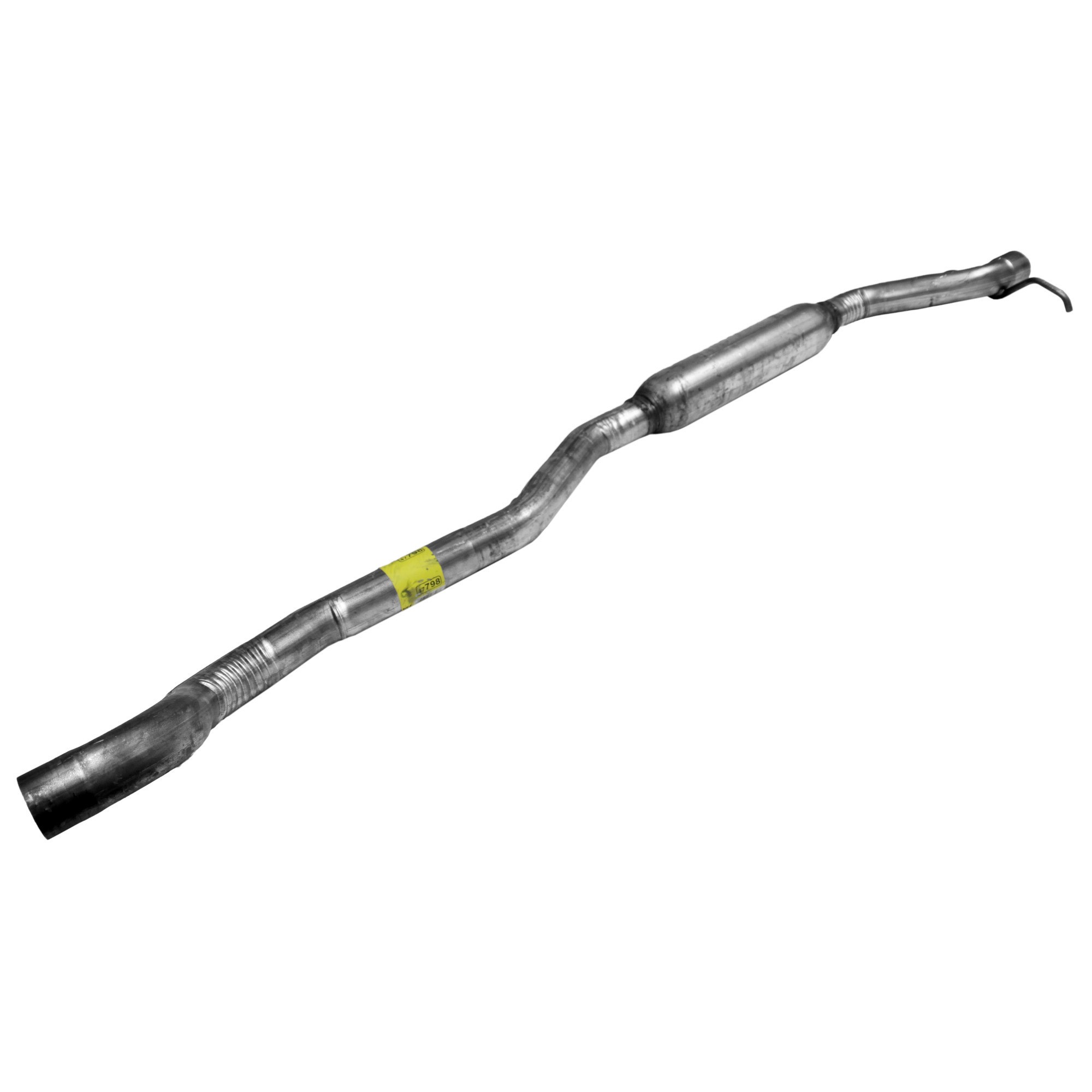 Walker 47798 Direct Fit Exhaust Resonator and Pipe Assembly 2.5" Inlet (ID) 2.5" Outlet (OD)