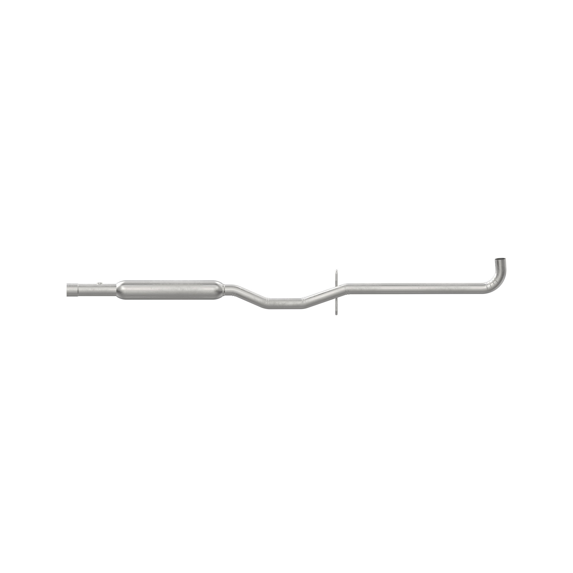 Walker 48327 Direct Fit Exhaust Resonator and Pipe Assembly 2.5" Inlet (ID) 2.25" Outlet (OD)
