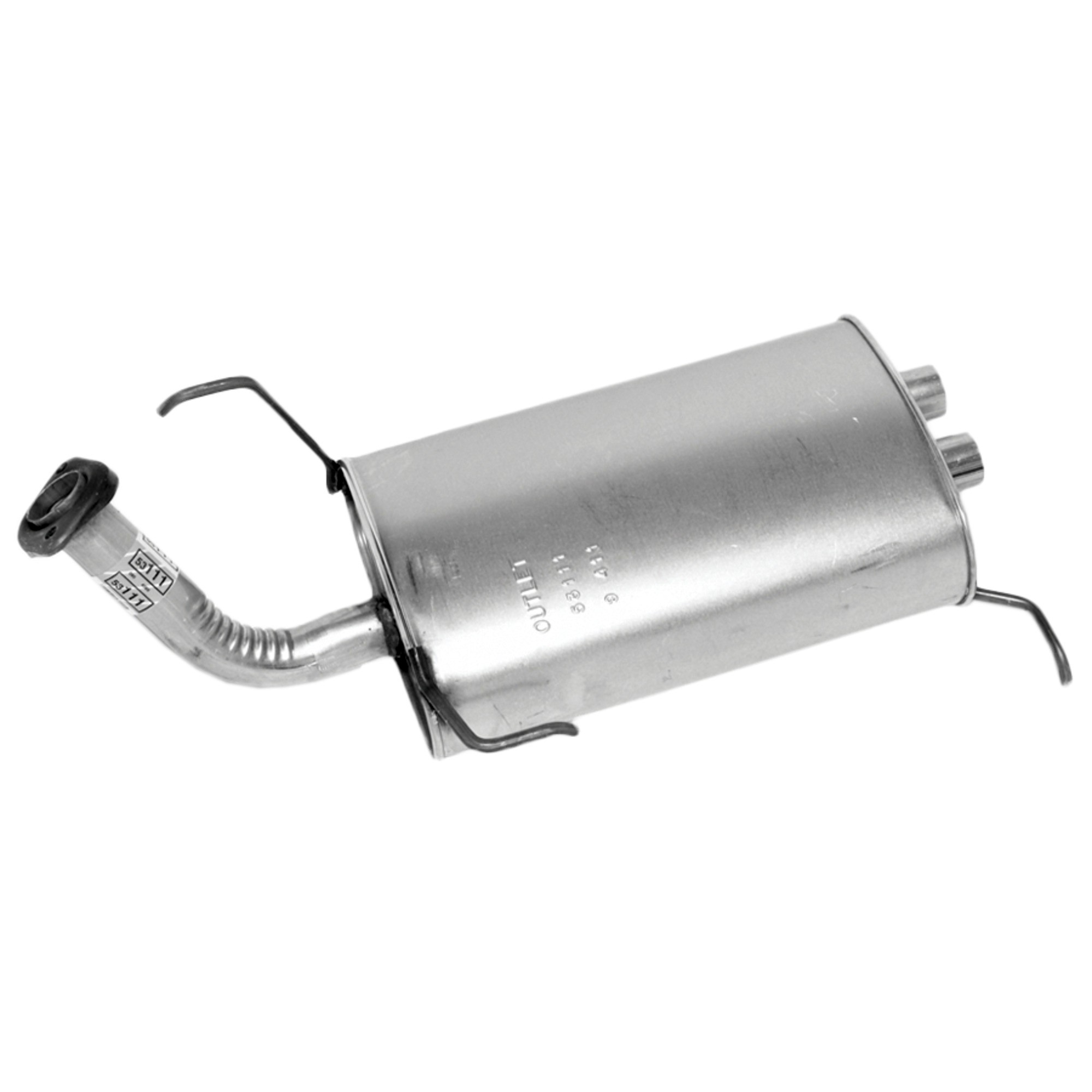 Walker 53111 Quiet-Flow SS Direct Fit Exhaust Muffler Assembly 2" Inlet (OD) 2" Outlet (OD)