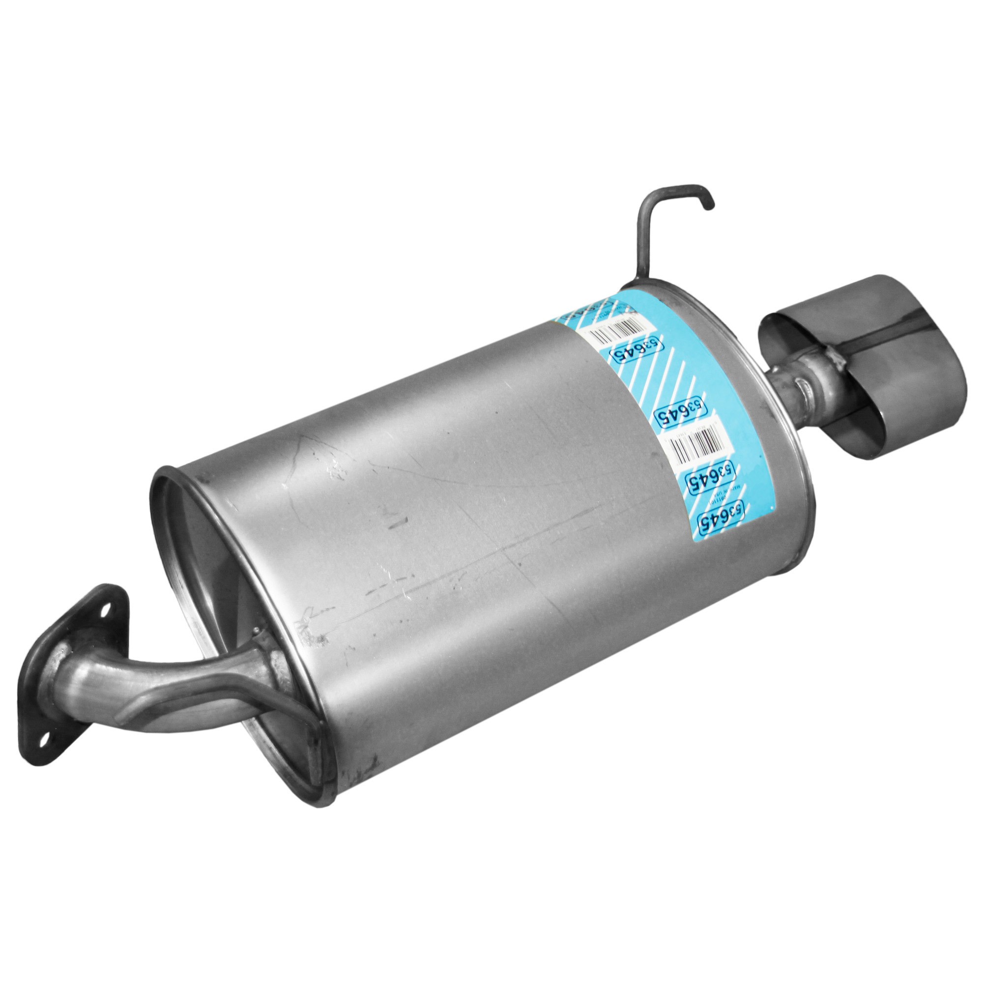 Walker 53645 Quiet-Flow SS Direct Fit Exhaust Muffler Assembly 1.75" Inlt OD 5.875" Outlet OD