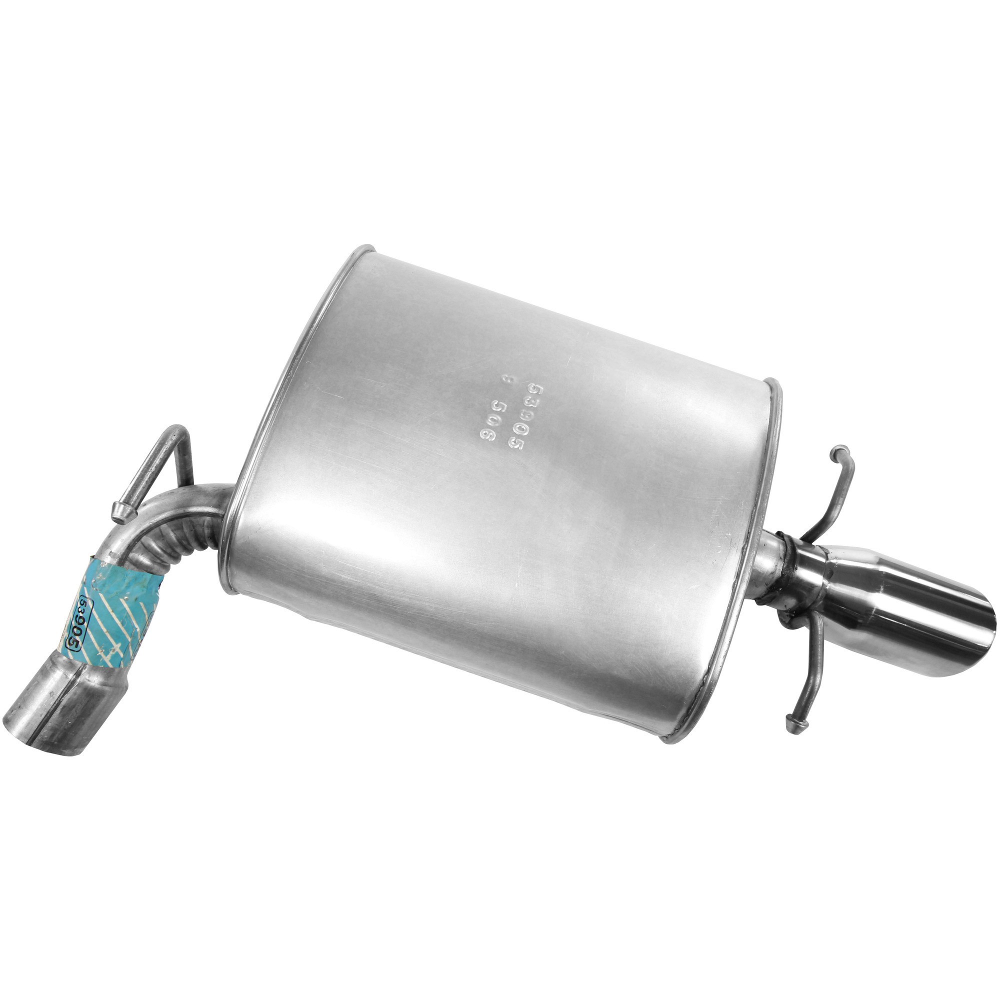 Walker 53905 Quiet-Flow SS Direct Fit Exhaust Muffler Assembly 2" Inlet (ID) 3" Outlet (OD)