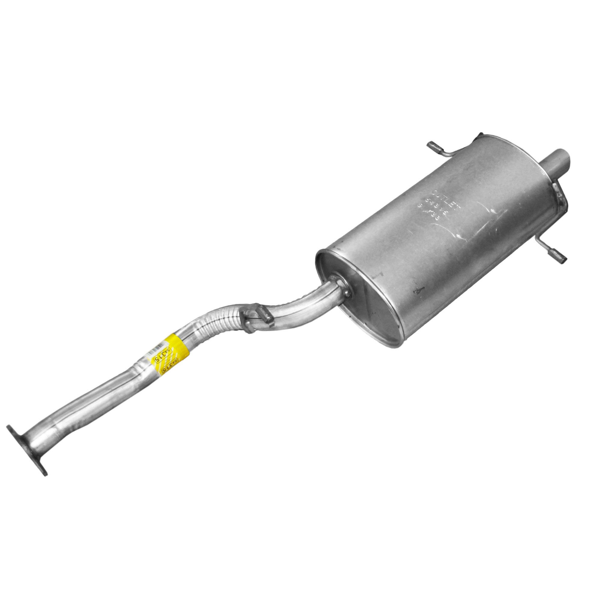 Walker 54315 Quiet-Flow SS Direct Fit Exhaust Muffler Assembly 2" Inlet (OD) 2" Outlet (OD)