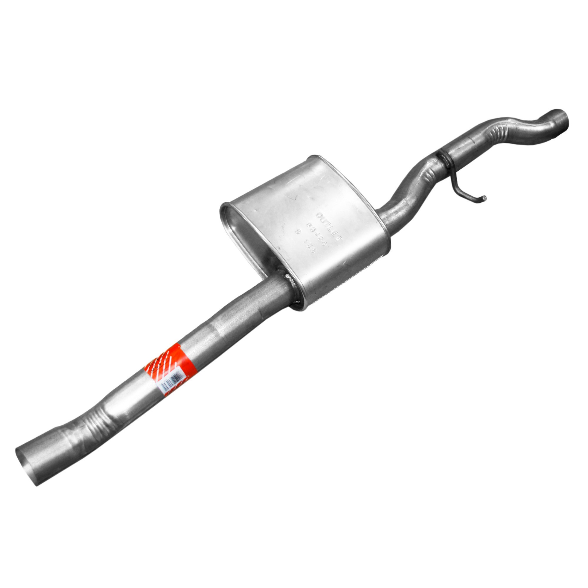 Walker 55430 Direct Fit Exhaust Resonator and Pipe Assembly 2.5" Inlet (ID) 2.5" Outlet (OD)