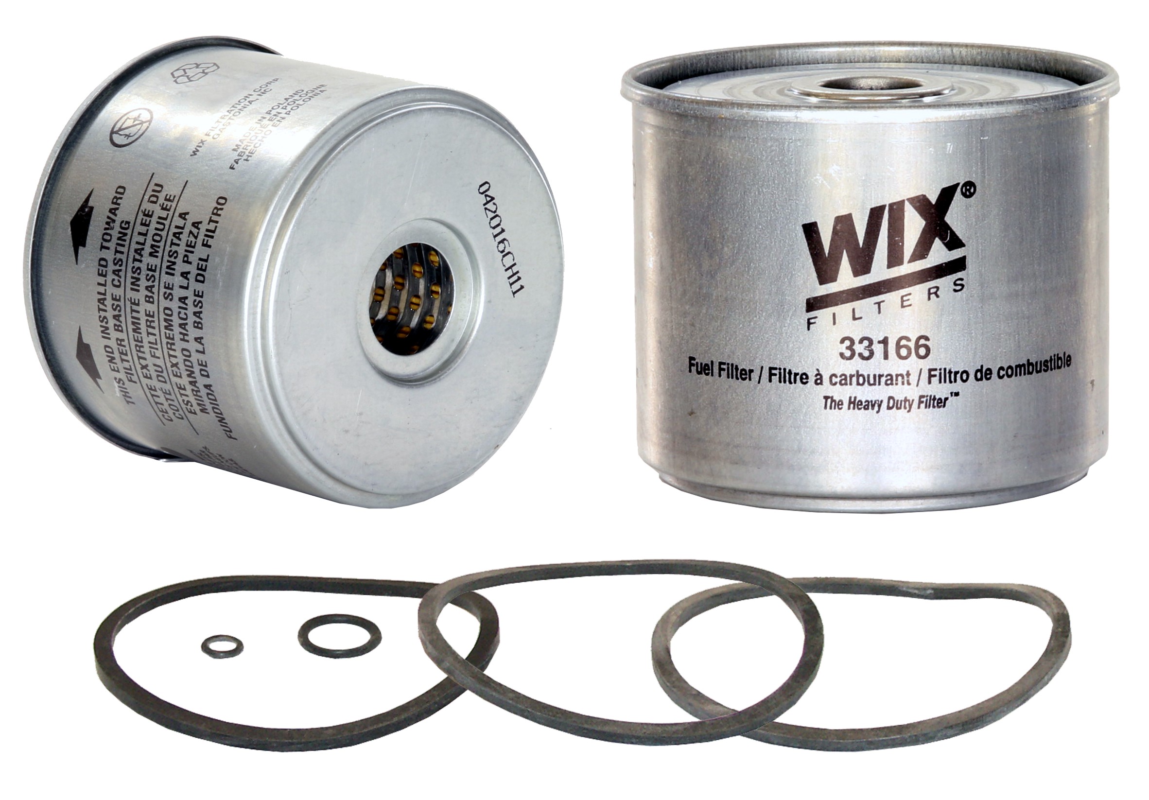 WIX 33166 Cartridge Fuel Metal Canister Filter