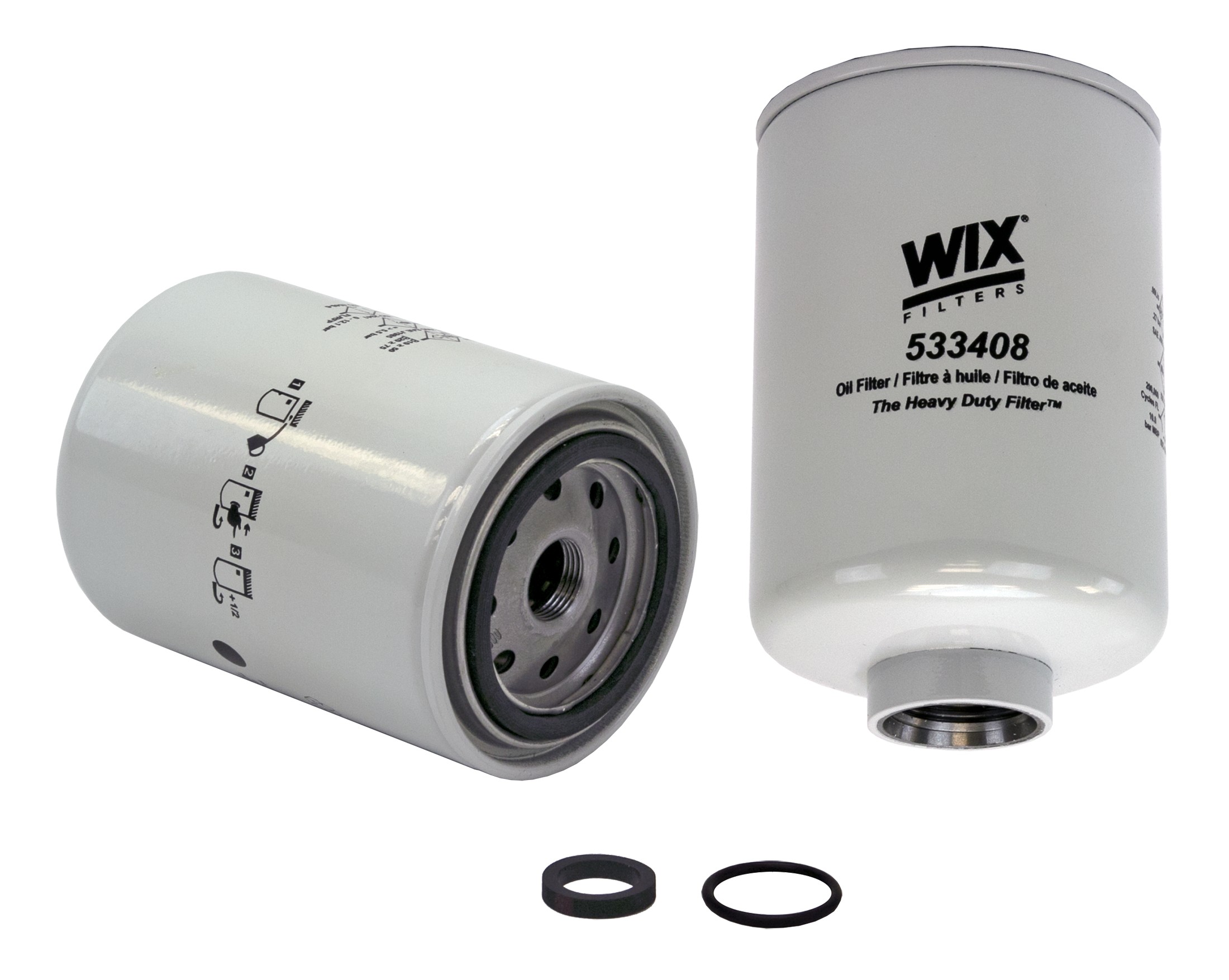 WIX 33408 Spin On Fuel Water Separator w/ Open End Bottom