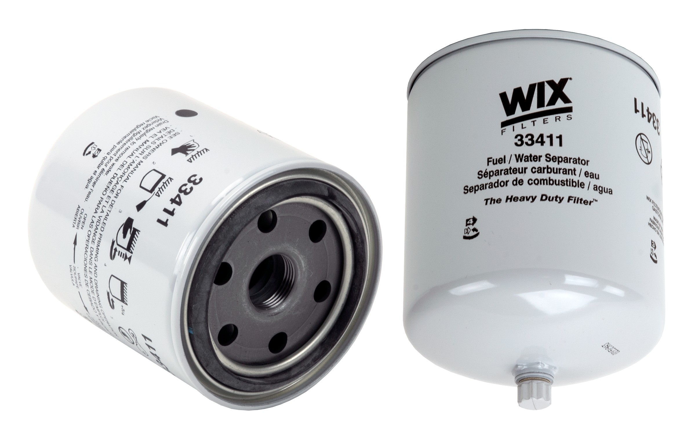 WIX 33411 Spin-On Fuel/Water Separator Filter