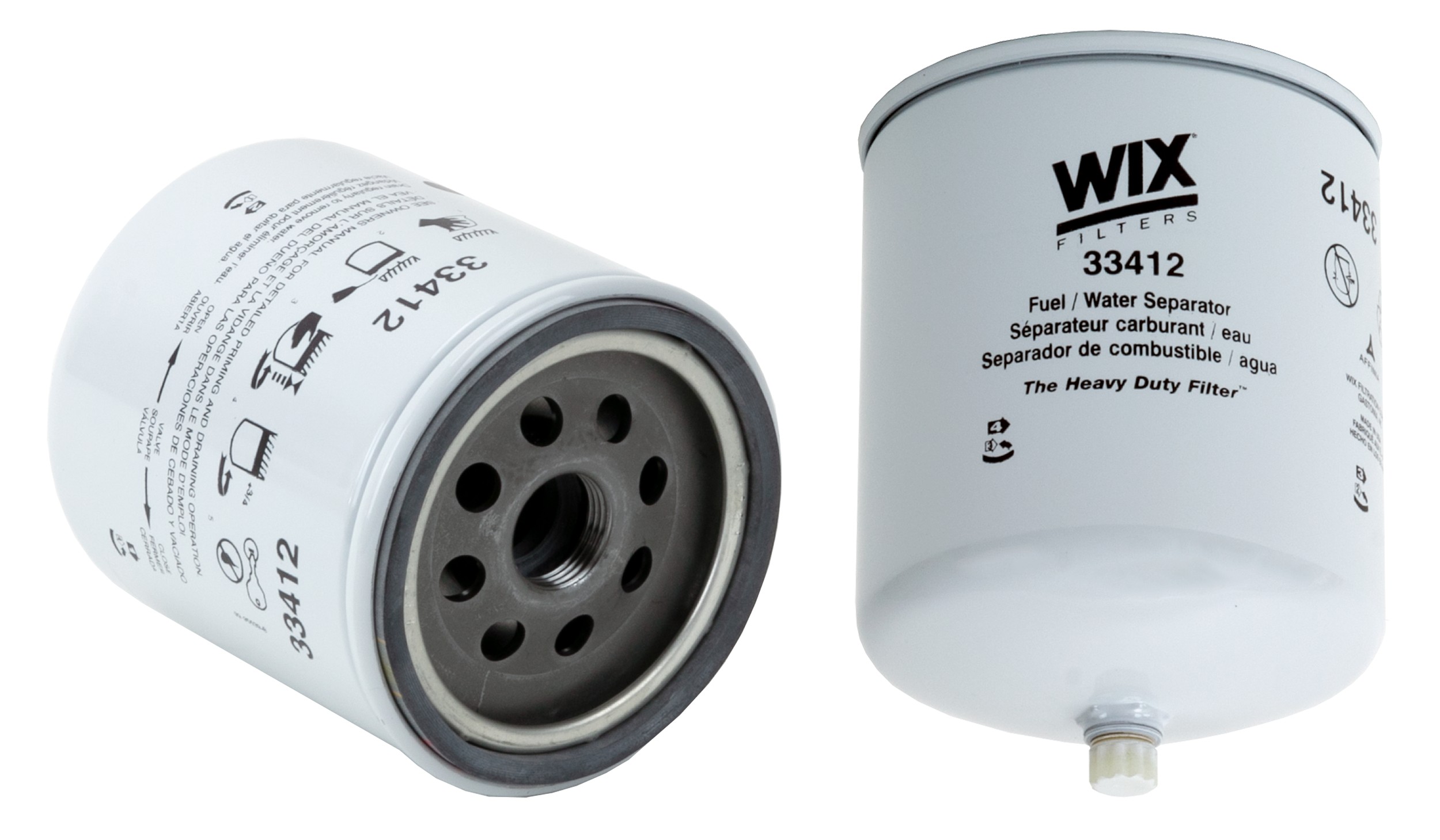 WIX 33412 Spin-On Fuel/Water Separator Filter