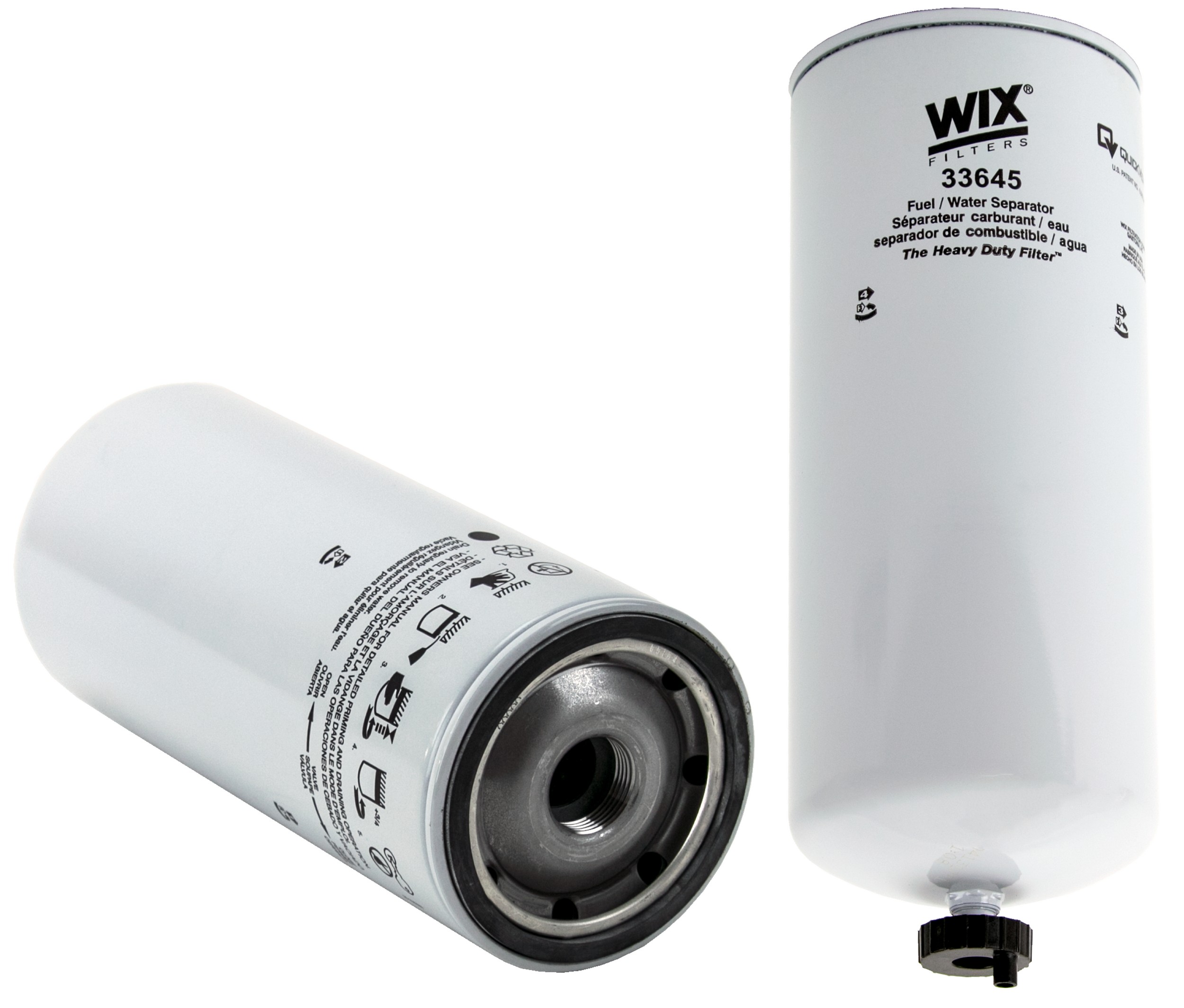 WIX 33645 Spin-On Fuel/Water Separator Filter