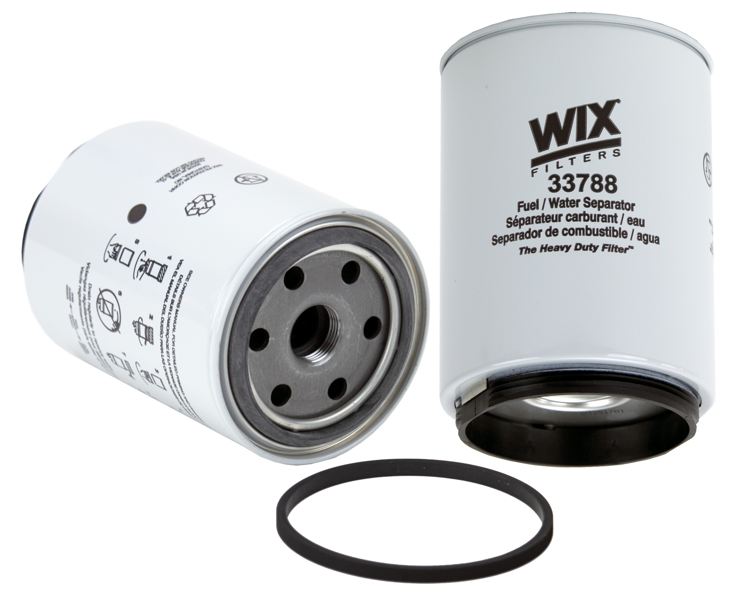 WIX 33788 Spin On Fuel Water Separator w/ Open End Bottom